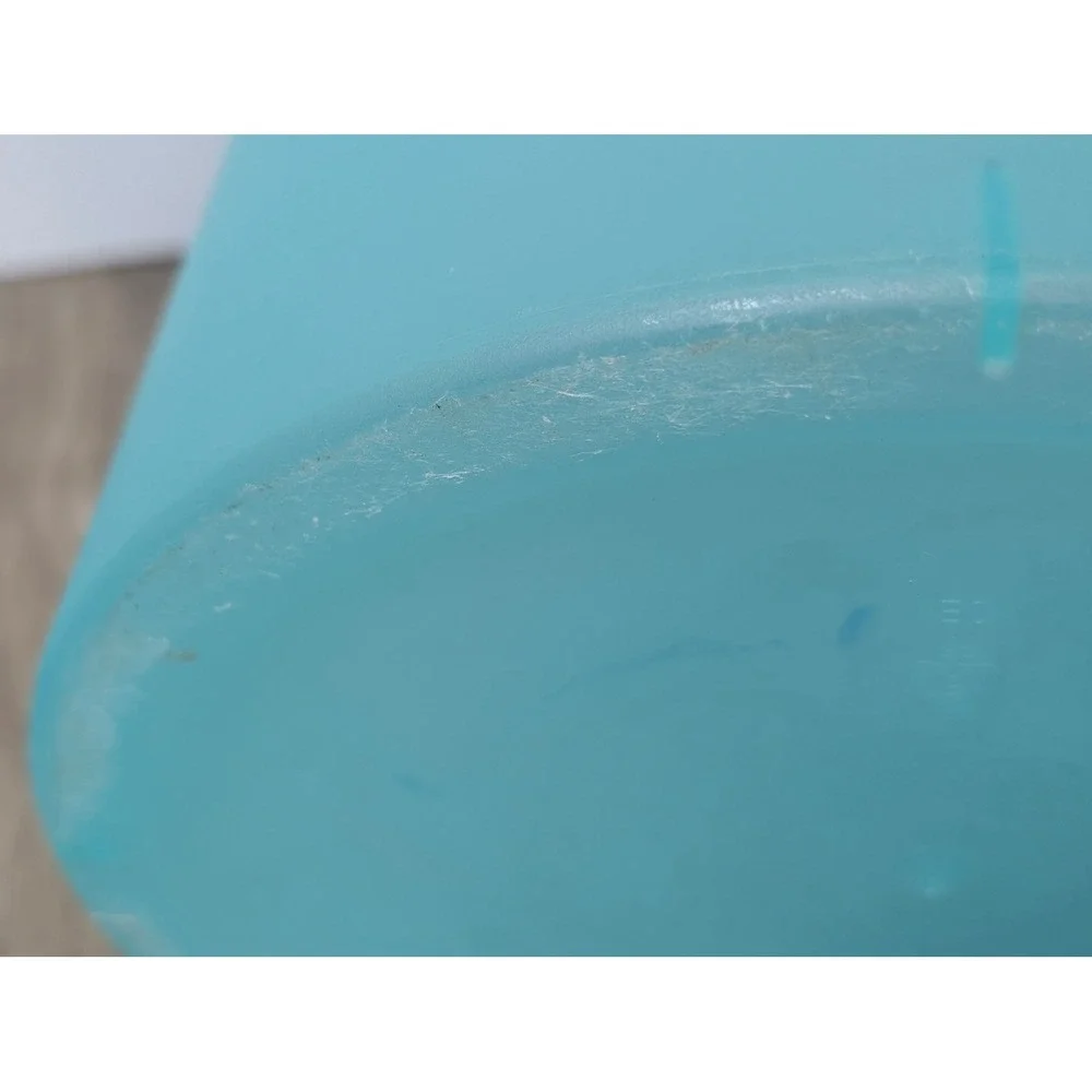Sterilite Teal Blue Plastic Wastebasket Small Trash Can Bathroom Office 1031